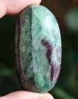 Large rainbow fluorite tumbled stone 9