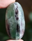 Large rainbow fluorite tumbled stone 9