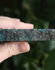 Semi polished blue apatite slab 1