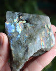 Semi polished labradorite slab 1