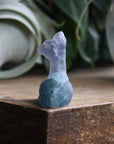 Hand carved rainbow fluorite deer 4