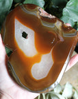 Carnelian geode heart 4