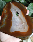 Carnelian geode heart 4