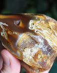 Semi polished carnelian tower 8