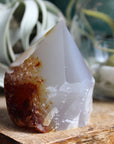 Semi polished carnelian tower 9
