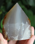 Semi polished carnelian tower 9