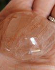 Hematoid quartz pocket stone 4