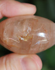 Hematoid quartz pocket stone 4