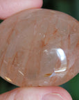 Hematoid quartz pocket stone 4