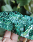 Semi polished malachite 13