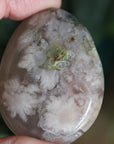 Flower agate pocket stone 8