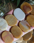 Golden/peach moonstone pocket stone