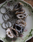 Oco geode half keychain