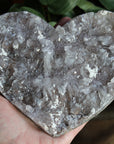 Amethyst flower heart 19