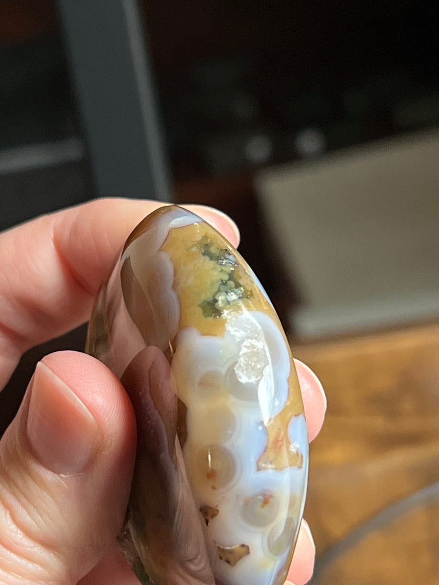 8th vein ocean jasper pocket stone 24