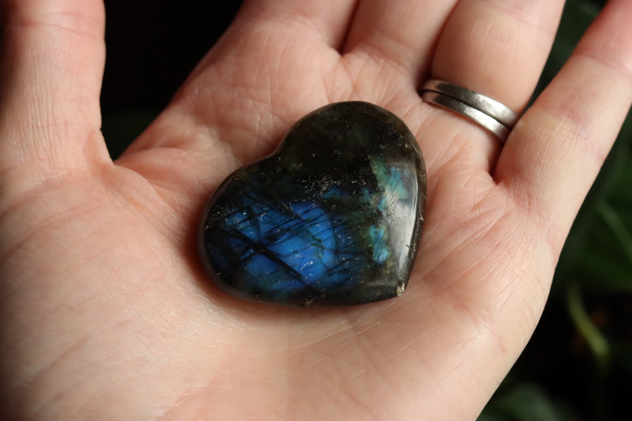 Labradorite heart 11