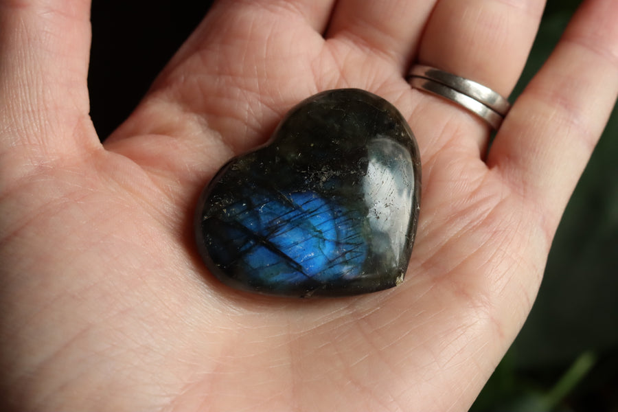 Labradorite heart 11