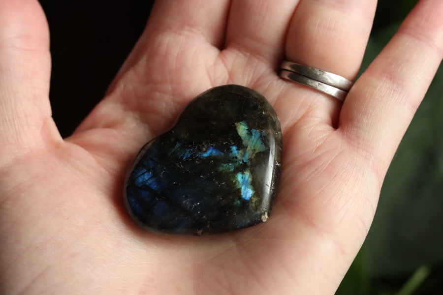 Labradorite heart 11