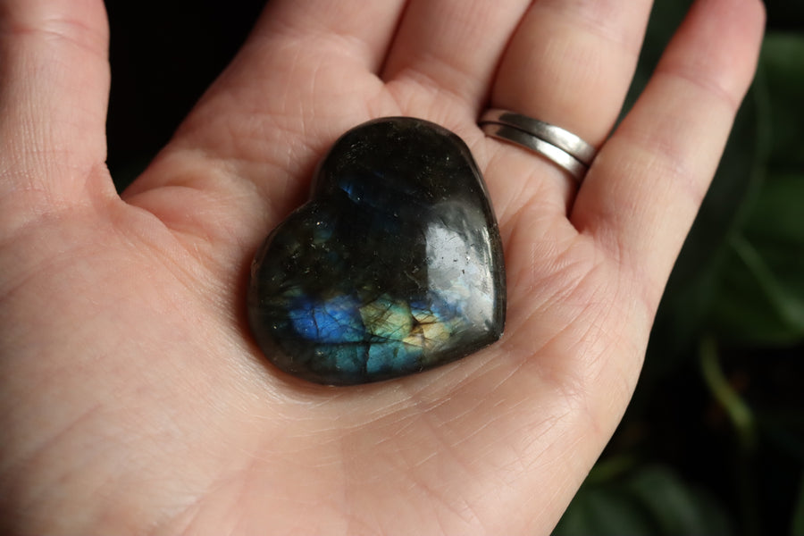 Labradorite heart 11