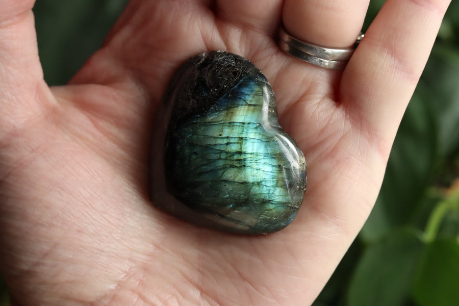 Labradorite heart 13