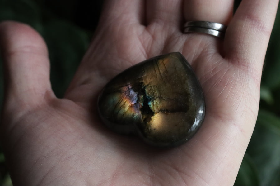 Labradorite heart 15 new