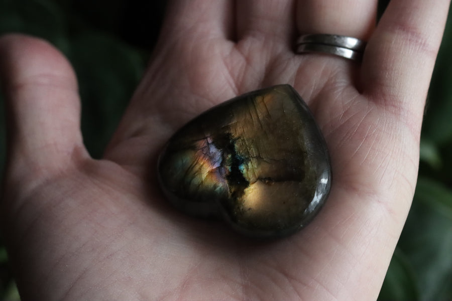 Labradorite heart 15