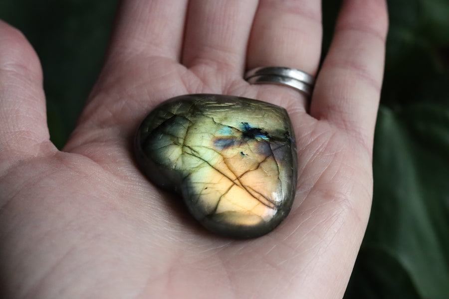 Labradorite heart 15 new