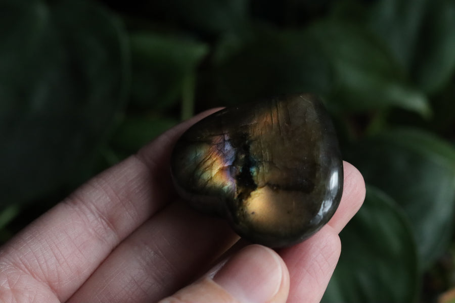 Labradorite heart 15