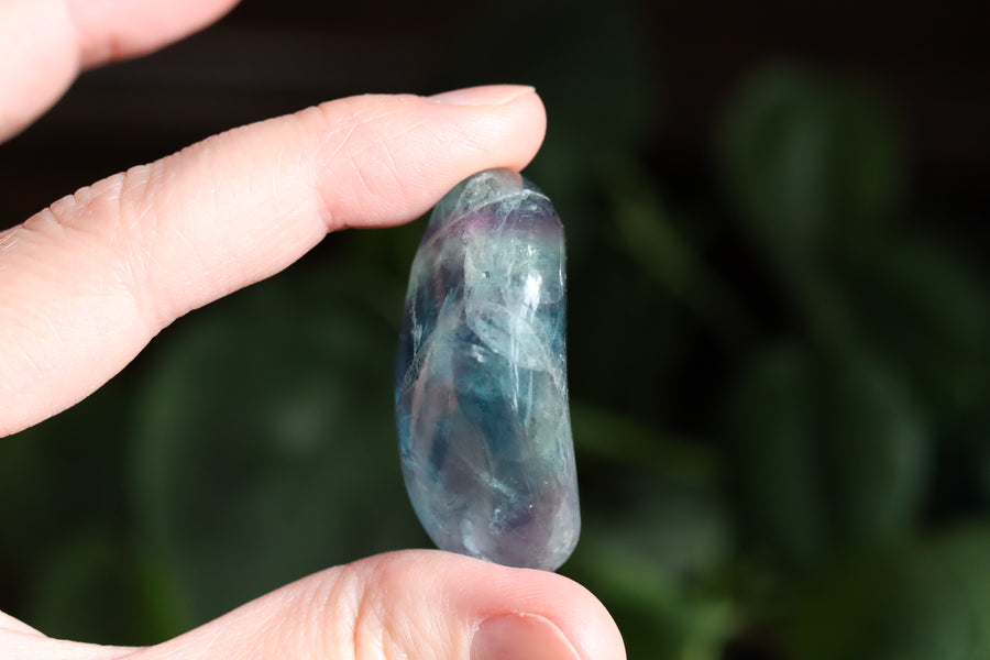 Large rainbow fluorite tumbled stone 12 new