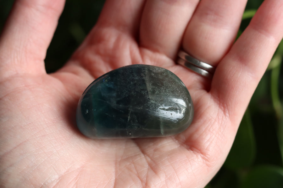 Large rainbow fluorite tumbled stone 13 new