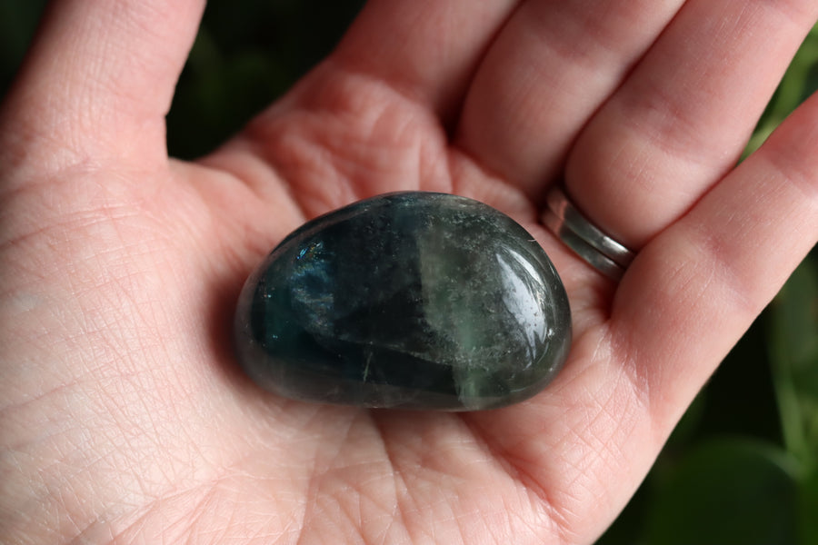 Large rainbow fluorite tumbled stone 13 new