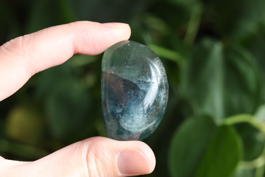 Large rainbow fluorite tumbled stone 13 new