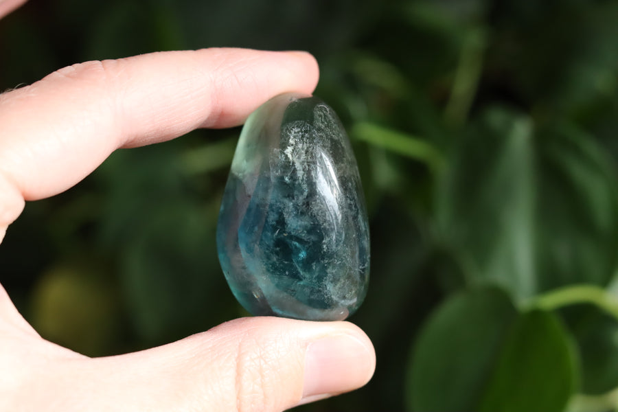 Large rainbow fluorite tumbled stone 13 new