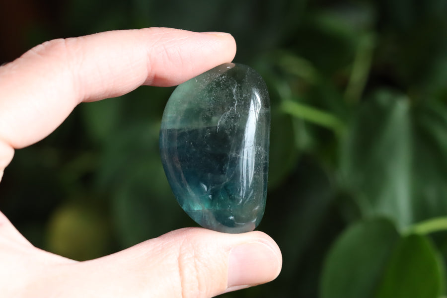 Large rainbow fluorite tumbled stone 13 new
