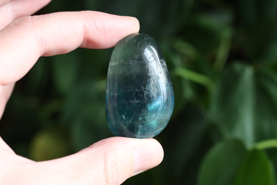 Large rainbow fluorite tumbled stone 13 new