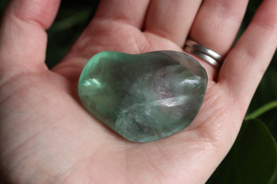 Large rainbow fluorite tumbled stone 15 new