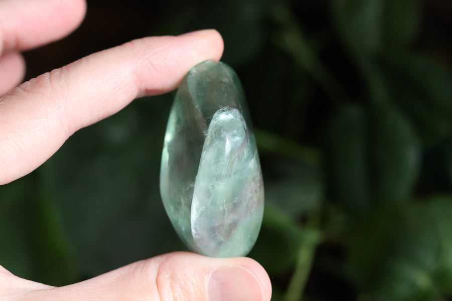 Large rainbow fluorite tumbled stone 15