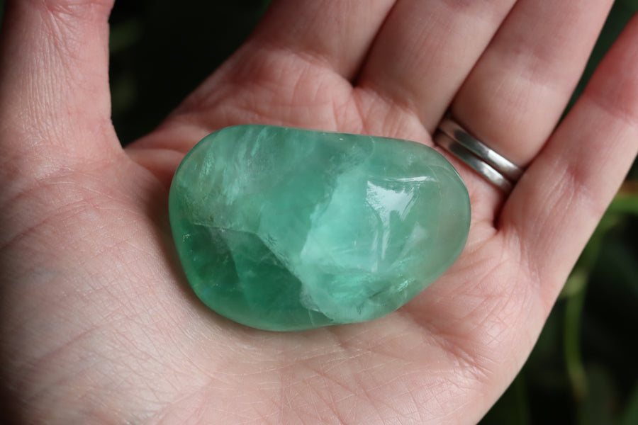 Large rainbow fluorite tumbled stone 16 new