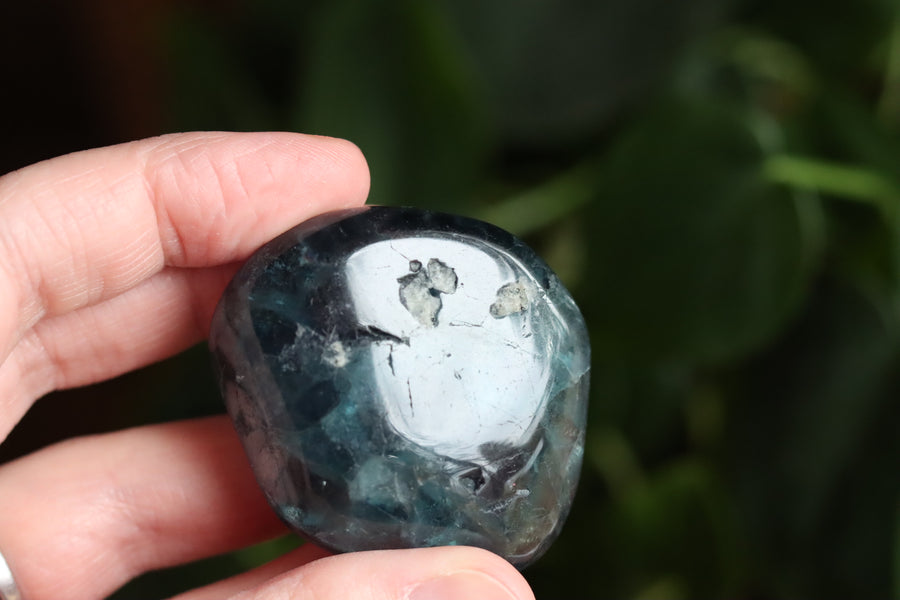Large rainbow fluorite tumbled stone 17 new