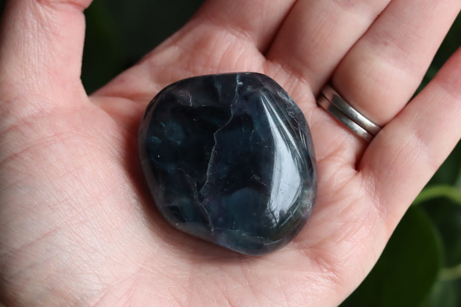 Large rainbow fluorite tumbled stone 17 new
