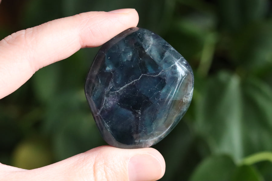 Large rainbow fluorite tumbled stone 17 new