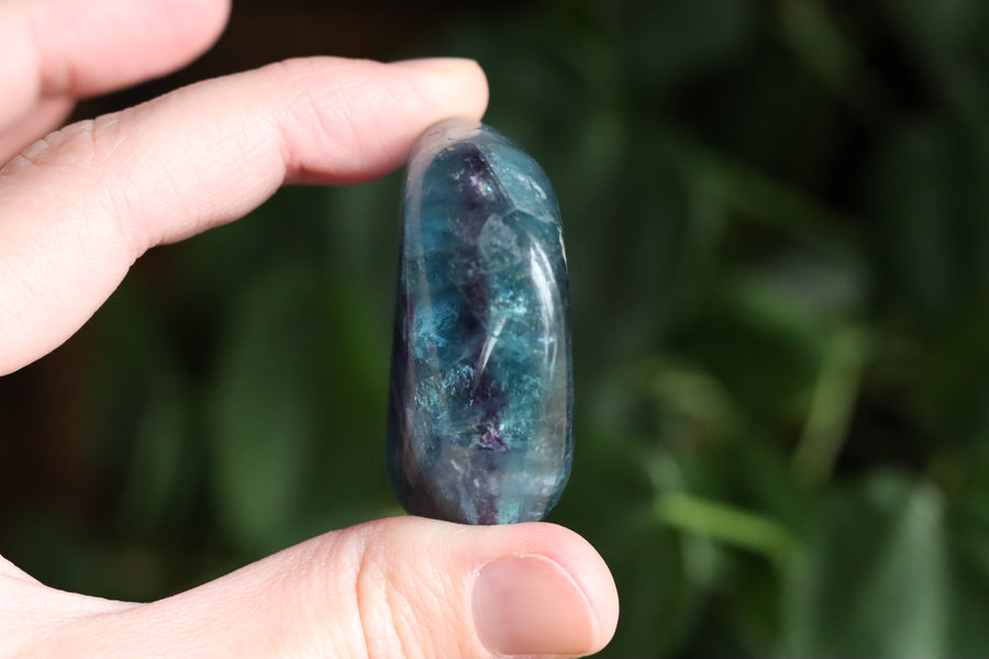 Large rainbow fluorite tumbled stone 17 new
