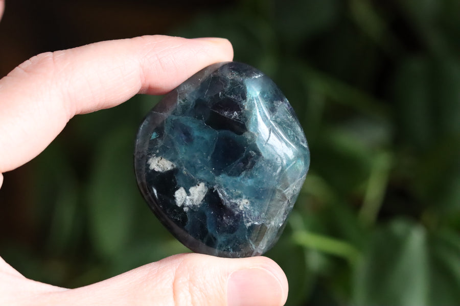 Large rainbow fluorite tumbled stone 17 new