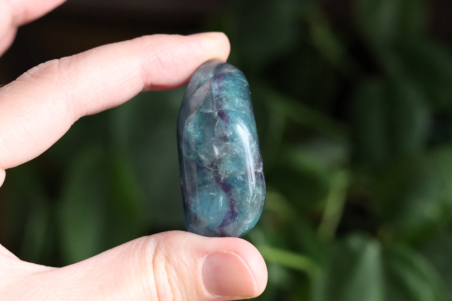 Large rainbow fluorite tumbled stone 17 new