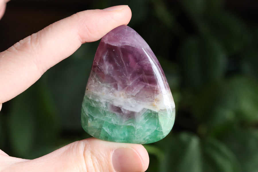 Large rainbow fluorite tumbled stone 18 new