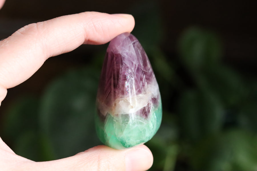 Large rainbow fluorite tumbled stone 18 new