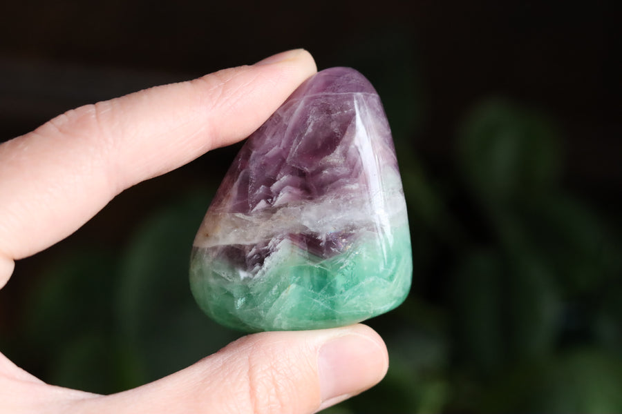 Large rainbow fluorite tumbled stone 18 new