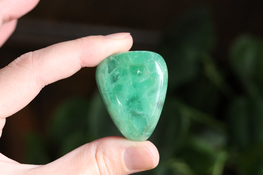 Large rainbow fluorite tumbled stone 18 new