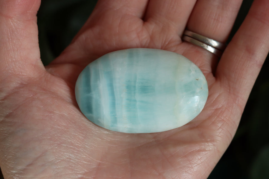 Caribbean calcite pocket stone 2 new
