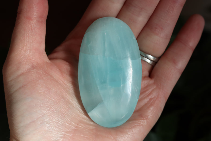 Caribbean calcite pocket stone 4 new